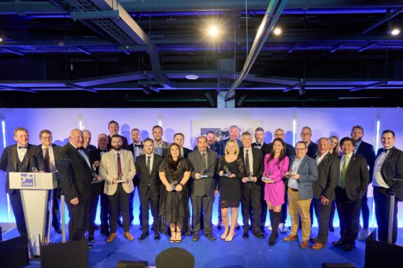 Hutin among award winners.JPG