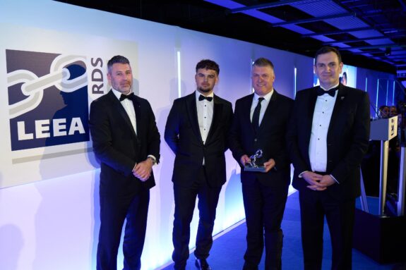 Hutin receives award.JPG